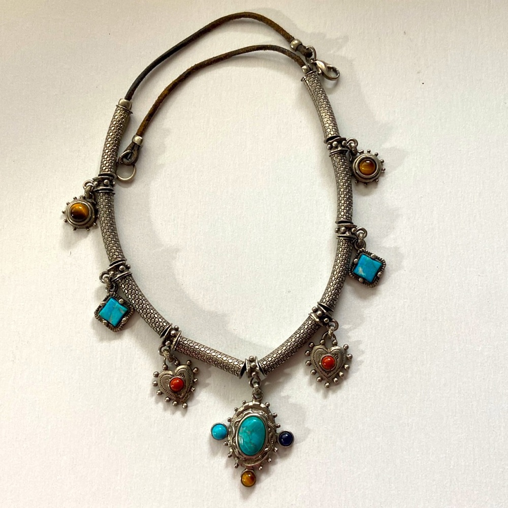 Robert Rose Native American Inspired Silvertone G… - image 1